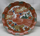 Arita Imari Peacock Porcelain Bread   Butter Plate 5 75   scalloped Set Of Four