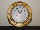Nautical Franklin   Murphy 8 3 4   Battery Operated Brass Ship Porthole Clock