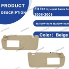 2006-2009 Hyundai Santafe Pair Beige Side Sun Visor 852100w110j9 852200w110j9