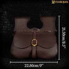 Medieval Leather Belt Bag Pouch Renaissance Cosplay Waist Bag Buckle Purse Brown