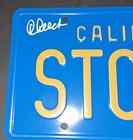 Cheech And Chong Signed Autographed Stoner License Plate Jsa Coa 