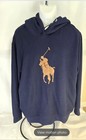 Polo Ralph Lauren Men s Navy Big Pony Polo Player Hoodie Sweatshirt Xxl