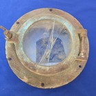 Vintage Nautical Ship s Porthole 9  Solid Brass bronze  Weathered Coastal Decor