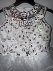 Girls Cupcake Style Pageant Dress Size 4 5 White
