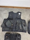 6x Black Utility Tactical Vest Job Lot Security Equipment Patrol Vests Grd B