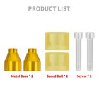 M12 Yellow Gold Engine Guard Wheels Crash Bar End Balls For Harley Street Glide