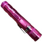 Stun Gun Pink Bling Metal 550 Bv Rechargeable Led Flashlight W Pepper Spray Set