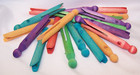 20 Bird Toy Parts 3-3 4  Long Colored Wood Clothespins Parrot Toy W hole