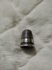Antique Simon Brothers Sterling Floral Thimble