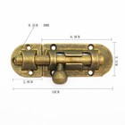 Vintage Brass Door Latch Antique Door Window Bolts Buckle Sliding Lock Hardware