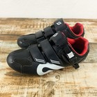 Peloton Cycling Shoes Size 39 Black Red Indoor Spin Cleats