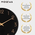 12 Inch Wall Clock Battery Operated Silent Non-ticking Round Modern Clock