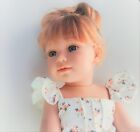 Doll Clothes 18  Dress White Peach Floral My Brittany Fits American Girl Dolls