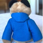 Vtg 70s Eden Paddington Bear Plush Stuffed Animal Blue Coat 14  Cottage Nursery