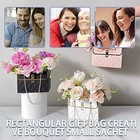  4 Pcs Flower Paper Gift Box  Bouquet Storage Bucket Florist Pink   White