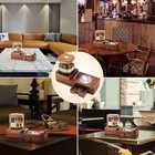 Wooden Cigar Ashtray   Cigar Humidor Jar Set Cigar Cutter Gift For Men Husband