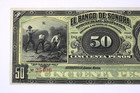 1899-1911 Mexico Banco De Sonora 50 Pesos Ps-422 Unc             0364