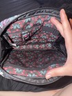 Vera Bradley Quilted Floral Multicolor black Fabric Makeup Bag W  Zipper