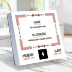 2027 Spanish Words Daily Desktop Calendar