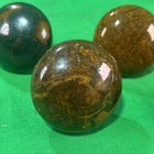 Antique Vintage Brown Bennington Tiger Swirl Porcelain 6 Door Knobs