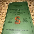 Vintage 1941 Singer Electric Sewing Machine 66-16 Operating Booklet Instructions