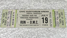 Run Dmc Public Enemy Dj Jazzy Jeff Fresh Prince 1988 Unused Concert Ticket Omaha