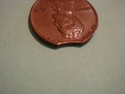 1965 Curved Clipped Planchet Lincoln Cent Error Coin