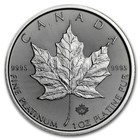 Random Year - 1 Oz 9995 Platinum Canadian Maple Leaf  50 Coin Bu - In Stock