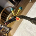 Mexican Folk Art Vintage Hand Painted Giraffe-oaxaca Mexico Signed