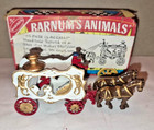 Hubley 1920 Mini Replica Calliope Circus Wagon Cast Iron 2 Horses 2 Figure New