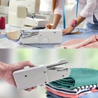 Mini Portable Diy Sewing Machine Tailor Stitch Handheld Cordless For Home Travel