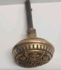 Antique Victorian Ornate Brass Doorknob Likely Mallory Wheeler   Co  Around 1880