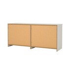 Tvilum Scottsdale 6 Drawer Double Dresser For Adults  White Woodgrain