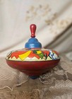 Vintage 1950 s Ohio Co  Art Tin Lithograph Spinning Top 5 