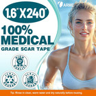 Silicone Scar Tape  Silicone Scar Sheets  2 Rolls- 1 6  X 240  6m 