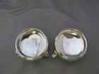Pair English George Iii Sterling Salt Cellars-london 1767-68  Maker Im-as Is