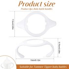 3pcs Baby Bottle Handles For Tommee Tippee  1 Count  pack Of 3   White 
