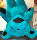 Grateful Dead Dancing Bear Aqua Teal Blue Jointed Plush 1990 Steven Smith Rare