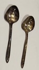 2 Meriden First Lady Silver Plate Slotted Pierced Relish Jam Spoon Vintage