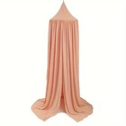 Cotton Kids Bed Canopy  Nursery Room Baby Crib Hanging Curtain Mosquito Pink