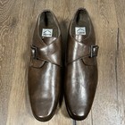 Alpine Swiss Men   s Dress Shoes Leather Lined Monk Strap Loafers Size 13