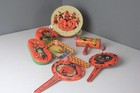 Vintage Litho Halloween Noise Makers Metal Witch Devil Cat Sold Separately 