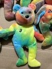 5-pack Brand New Salvino   s Bamm Beano   s 1998 Tie-dye Bear 90s Grail Plush Tagged