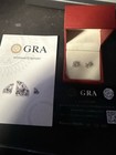 925 Sterling Silver Moissanite Halo Stud Earrings 1ct  2ct  Tw
