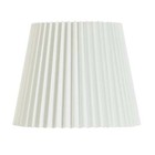  2 Pack  Knife Pleat Accent White Fabric Lamp Shade  10 l X 10 w X 8 h