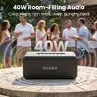 Gearit Outdoor Portable Bluetooth Speaker 40w Ipx6 Stereo Rechargeable