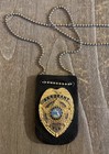Authentic Miami Vice Sonny Crockett Badge Universal Studios Show Prop Free S h