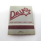 Vtg Matchbook Wild West   Dallas Country Western Bar Club Houston Texas 1980s