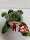 Ty Beanie Babies Croaks The Frog 6  15cm New Mwmt Plush   Free Ty Card