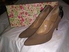 Vintage 1950 s 60 s Brown Suede Pinup Heels By Fiancee s Size 6